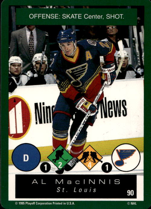 AL MACINNIS 95-96 Playoff One on One Challenge