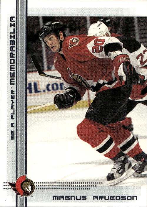 MAGNUS ARVEDSON 00-01 In the Game Be A Player Memorabilia