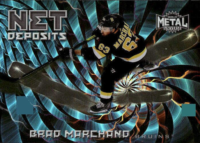Net Deposits BRAD MARCHAND 20-21 UD Metal Universe (hůř seřízlá hrana)