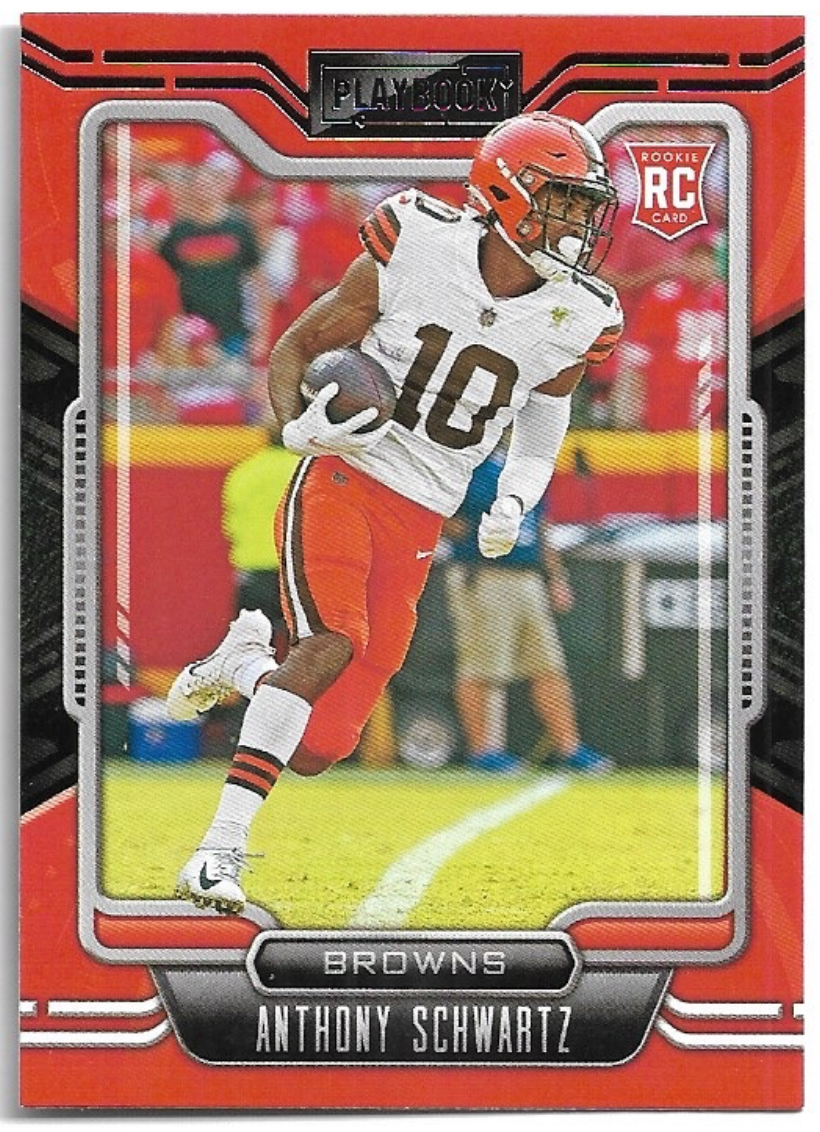 Rookie ANTHONY SCHWARTZ 2021 Panini Playbook Football