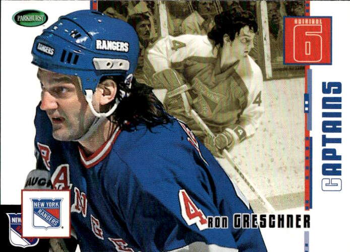 Captains RON GRESCHNER 03-04 Parkhurst Original Six New York Rangers
