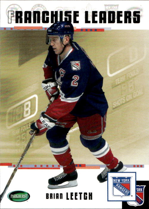 Franchise Leaders BRIAN LEETCH 03-04 Parkhurst Original Six New York Rangers