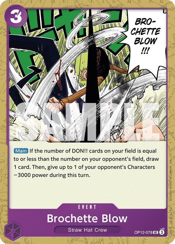 BROCHETTE BLOW - One Piece - Legacy of the Master