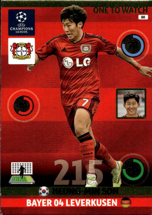 One to Watch HEUNG-MIN SON 14-15 Topps Match Attax UCL (horší růžek)