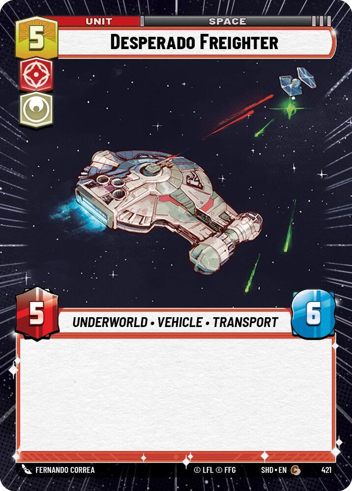 Hyperspace Foil - DESPERADO FREIGHTER - Unlimited Shadows of the Galaxy