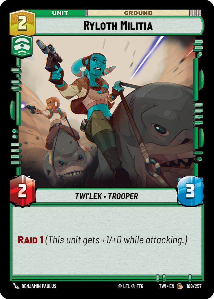 Foil - RYLOTH MILITIA - Unlimited Twilight of the Republic