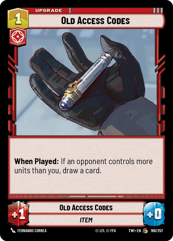 Foil - OLD ACCESS CODES - Unlimited Twilight of the Republic