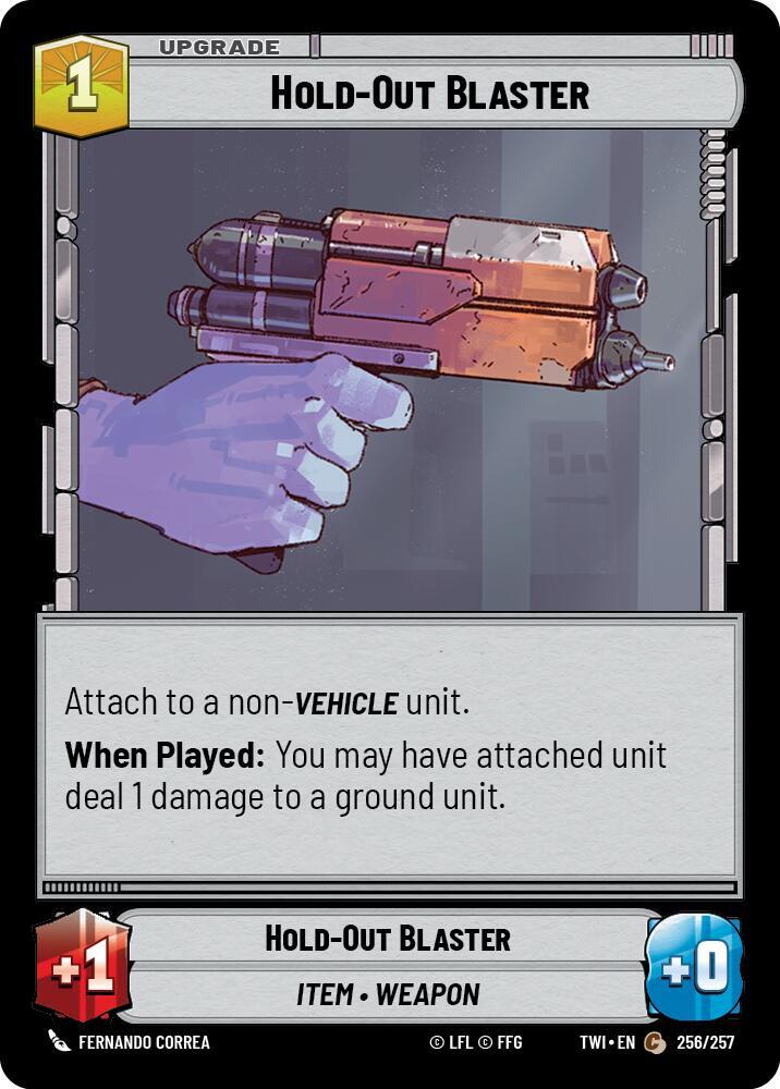 Foil - HOLD-OUT BLASTER - Unlimited Twilight of the Republic