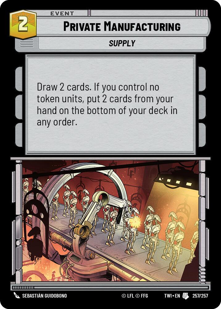 Foil - PRIVATE MANUFACTURING - Unlimited Twilight of the Republic