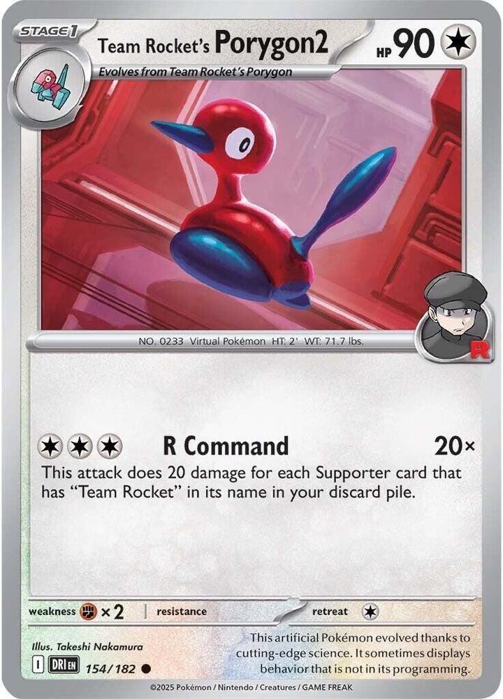 Reverse Holo - Team Rocket's PORYGON2