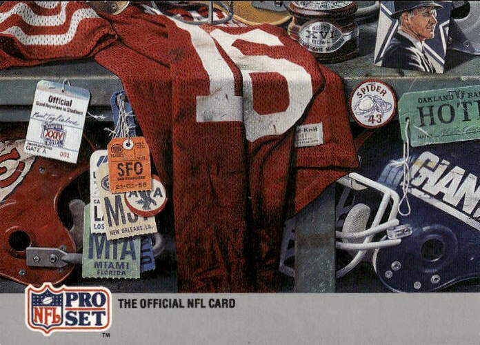 8 Puzzle Super Bowl XXV Program 1990 Pro Set Super Bowl XXV Silver Anniversary