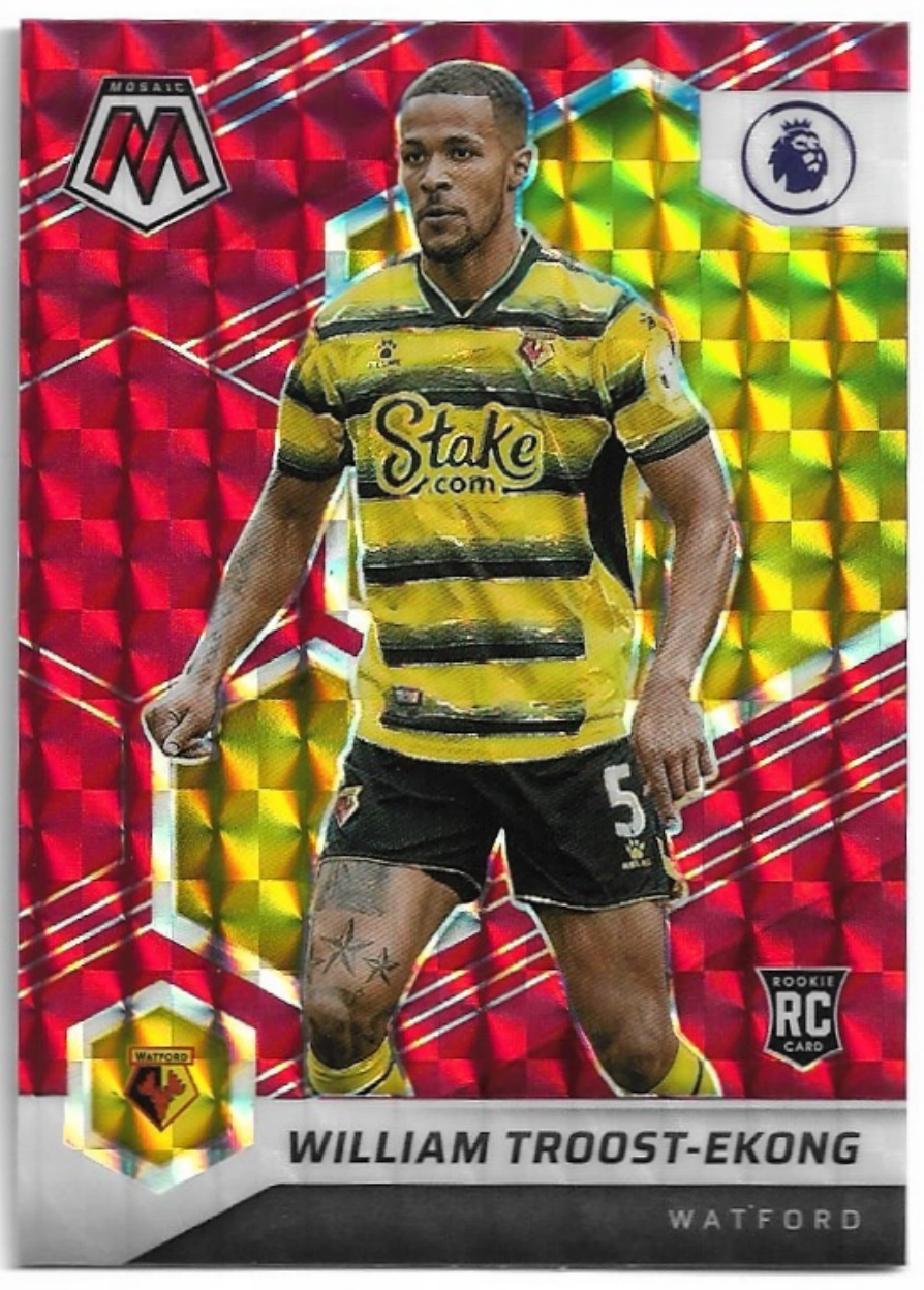 Rookie Red Mosaic Prizm WILLIAM TROOST-EKONG 21-22 Panini Mosaic Soccer