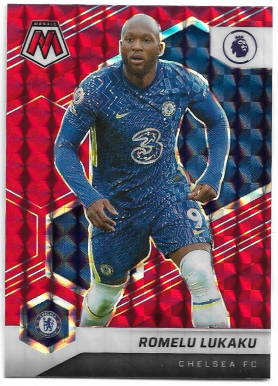 Red Mosaic Prizm ROMELU LUKAKU 21-22 Panini Mosaic Soccer