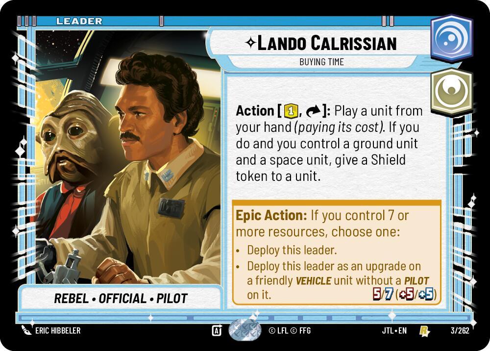 Leader - LANDO CALRISSIAN - Unlimited Jump to Lightspeed