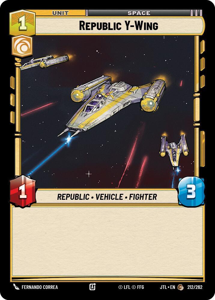 REPUBLIC Y-WING - Unlimited Jump to Lightspeed
