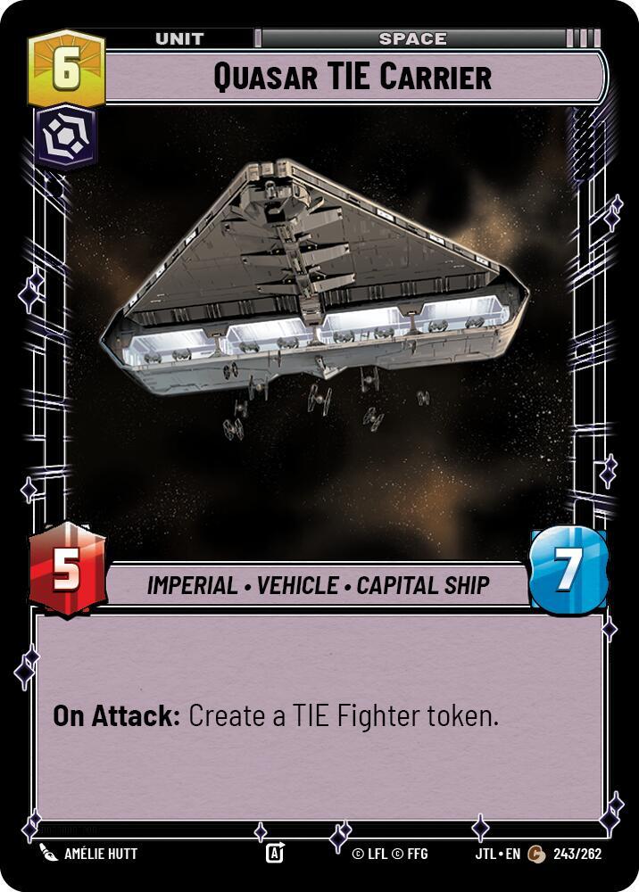 QUASAR TIE CARRIER - Unlimited Jump to Lightspeed