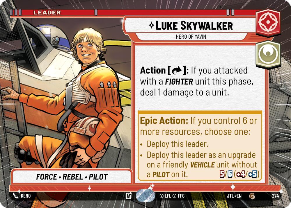 Hyperspace - Leader - LUKE SKYWALKER - Unlimited Jump to Lightspeed