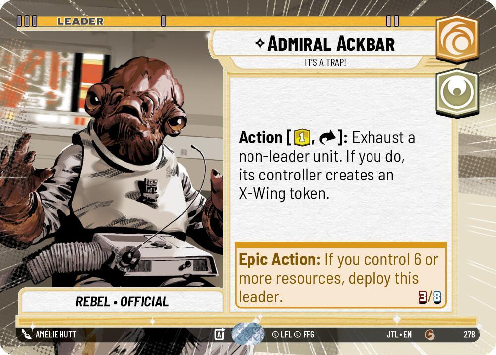 Hyperspace - Leader - ADMIRAL ACKBAR - Unlimited Jump to Lightspeed