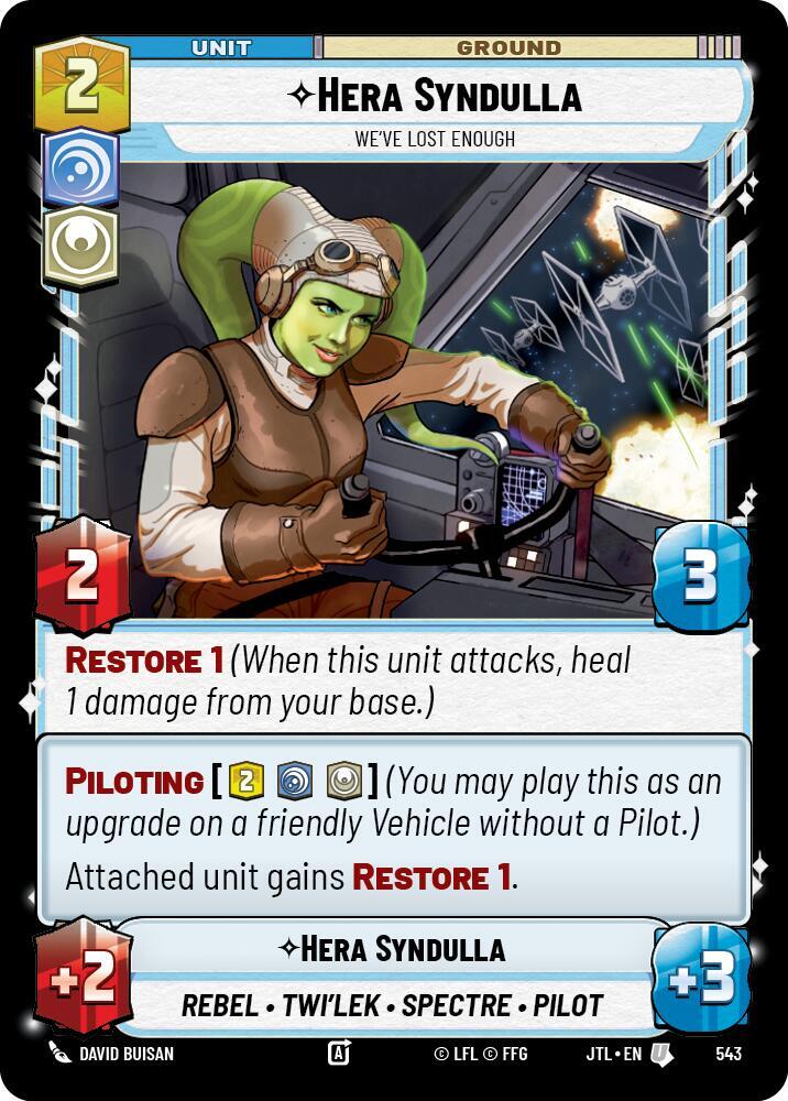 Foil - HERA SYNDULLA - Unlimited Jump to Lightspeed