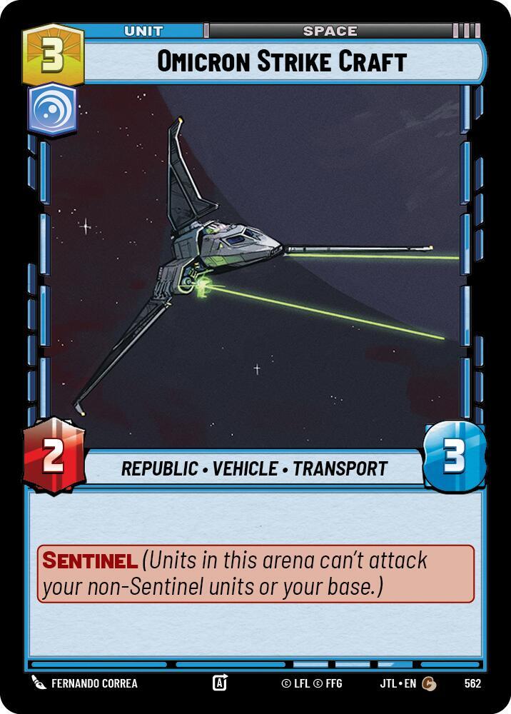 Foil - OMICRON STRIKE CRAFT - Unlimited Jump to Lightspeed
