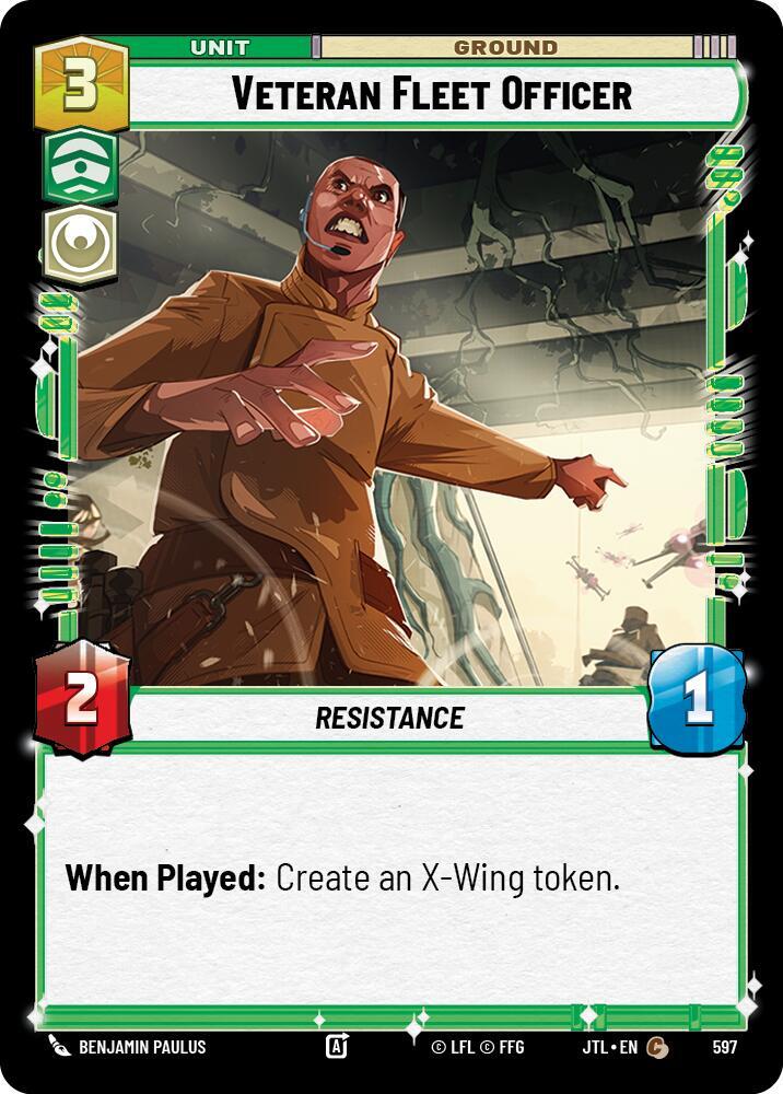Foil - VETERAN FLEET OFFICER - Unlimited Jump to Lightspeed