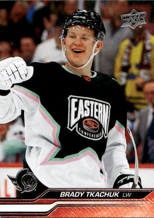 All-Star BRADY TKACHUK 23-24 UD Extended Series (horší růžek)