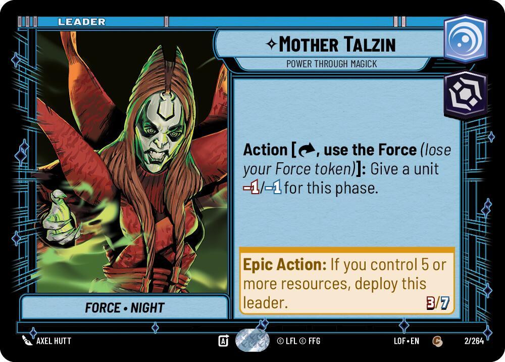 Leader - MOTHER TALZIN - Unlimited Legends of the Force