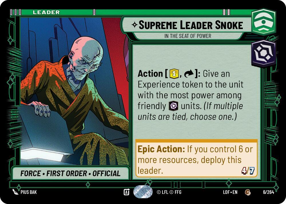 Leader - SUPREME LEADER SNOKE - Unlimited Legends of the Force