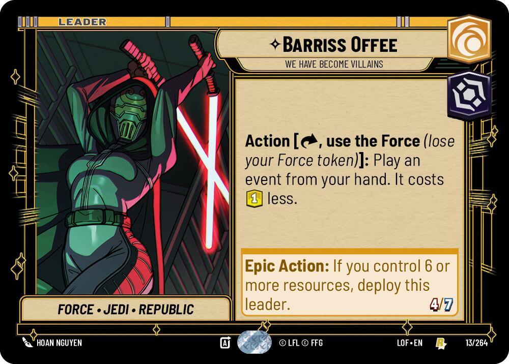 Leader - BARRISS OFFEE - Unlimited Legends of the Force