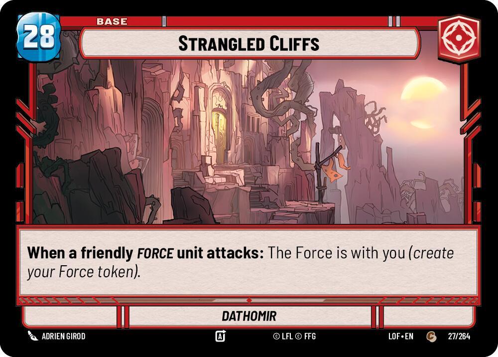 Base - STRANGLED CLIFFS/FORCE TOKEN - Unlimited Legends of the Force
