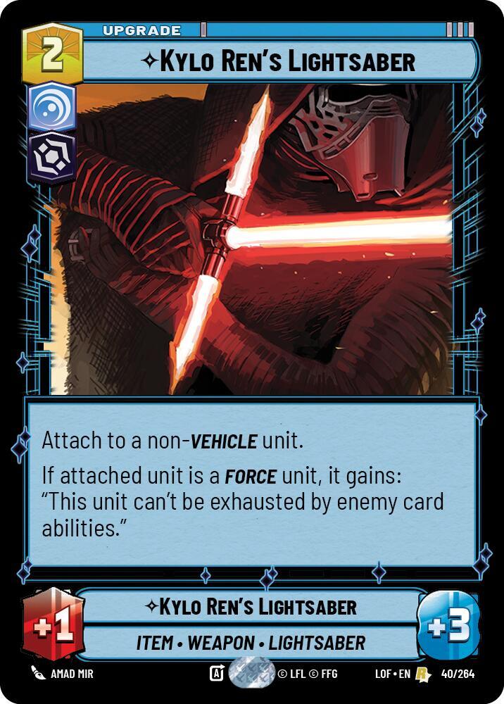 KYLO REN'S LIGHTSABER - Unlimited Legends of the Force