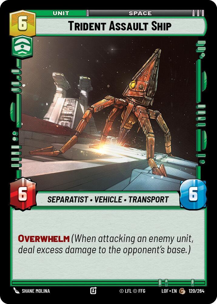 TRIDENT ASSAULT SHIP - Unlimited Legends of the Force