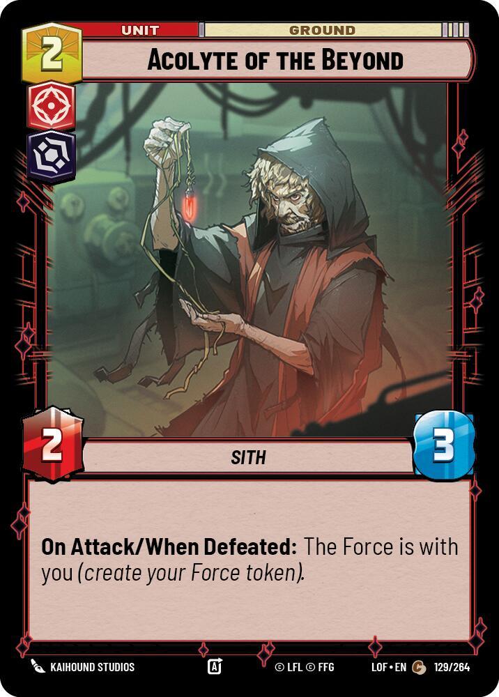 ACOLYTE OF THE BEYOND - Unlimited Legends of the Force