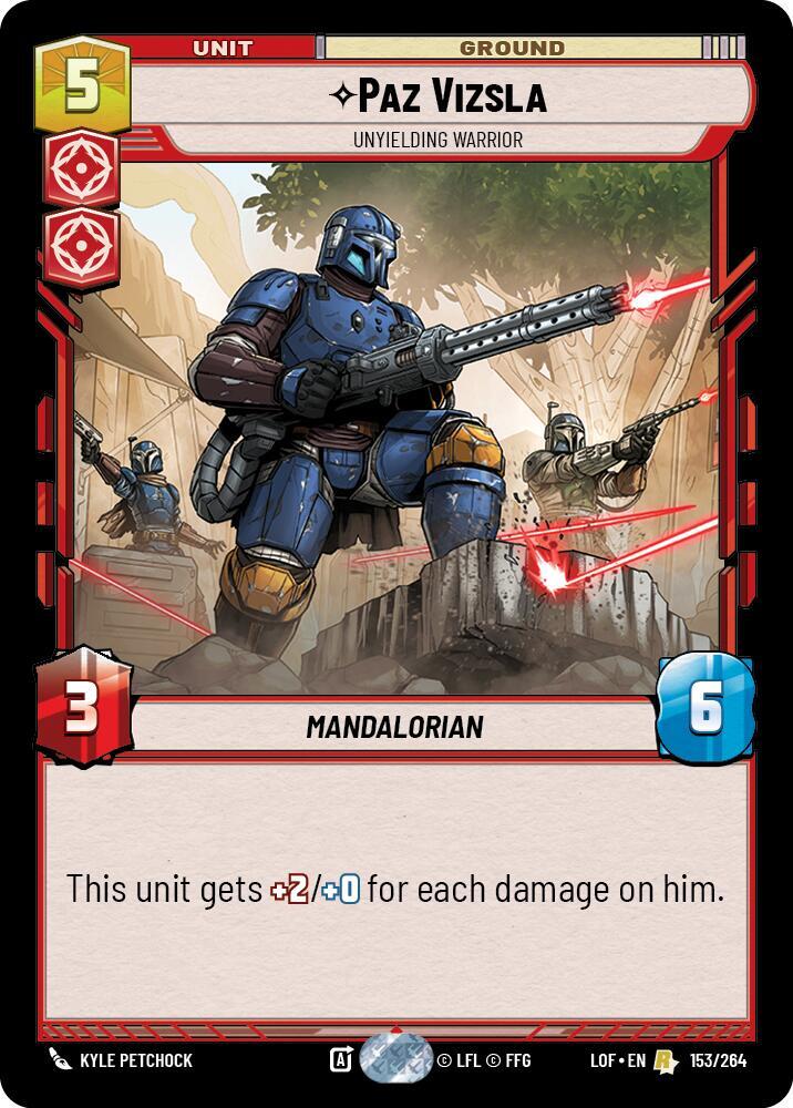 PAZ VIZSLA - Unlimited Legends of the Force