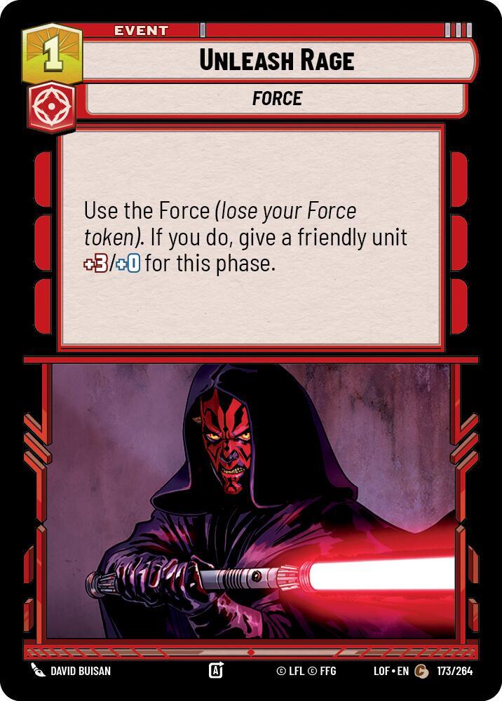 UNLEASH RAGE - Unlimited Legends of the Force