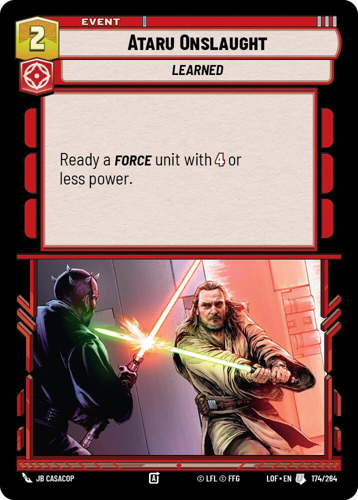 ATARU ONSLAUGHT - Unlimited Legends of the Force