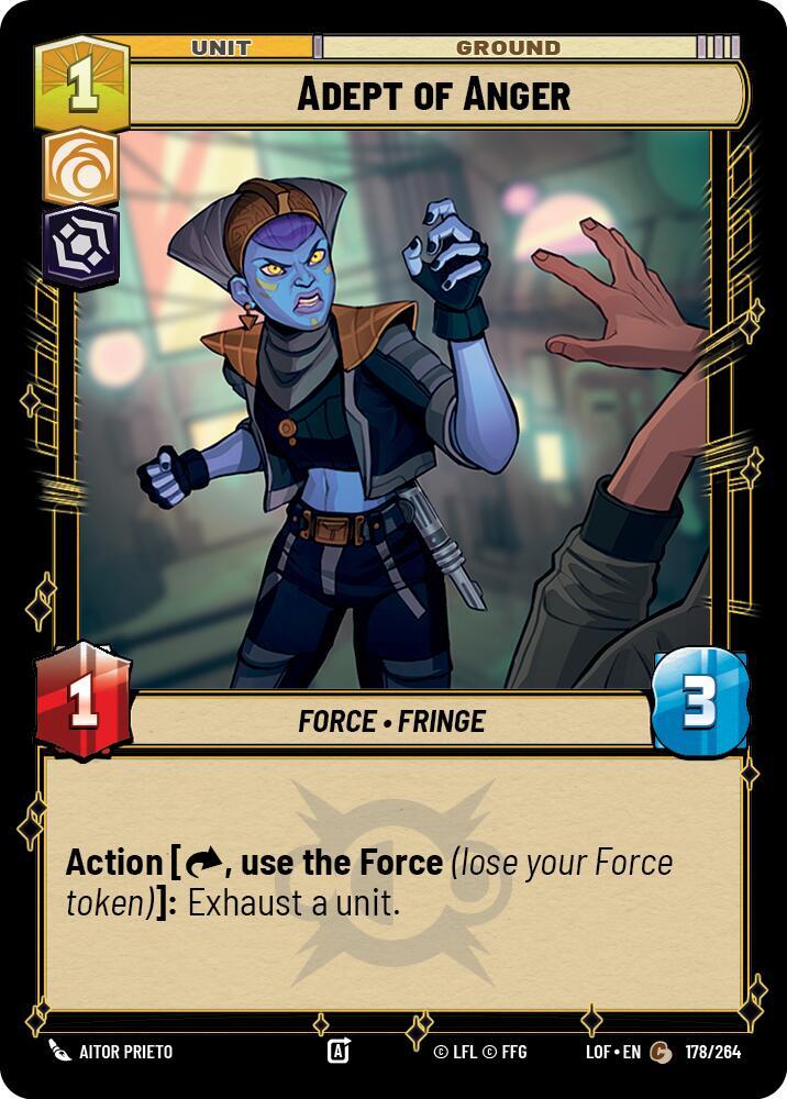 ADEPT OF ANGER - Unlimited Legends of the Force