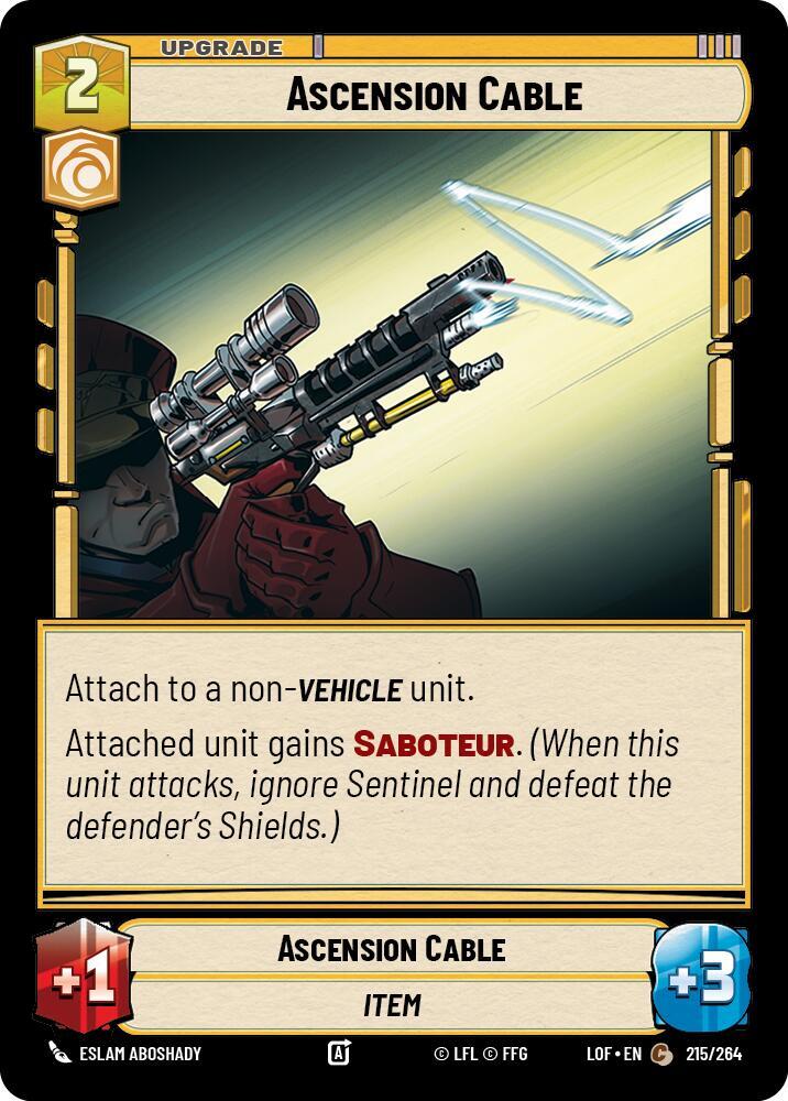 ASCENSION CABLE - Unlimited Legends of the Force