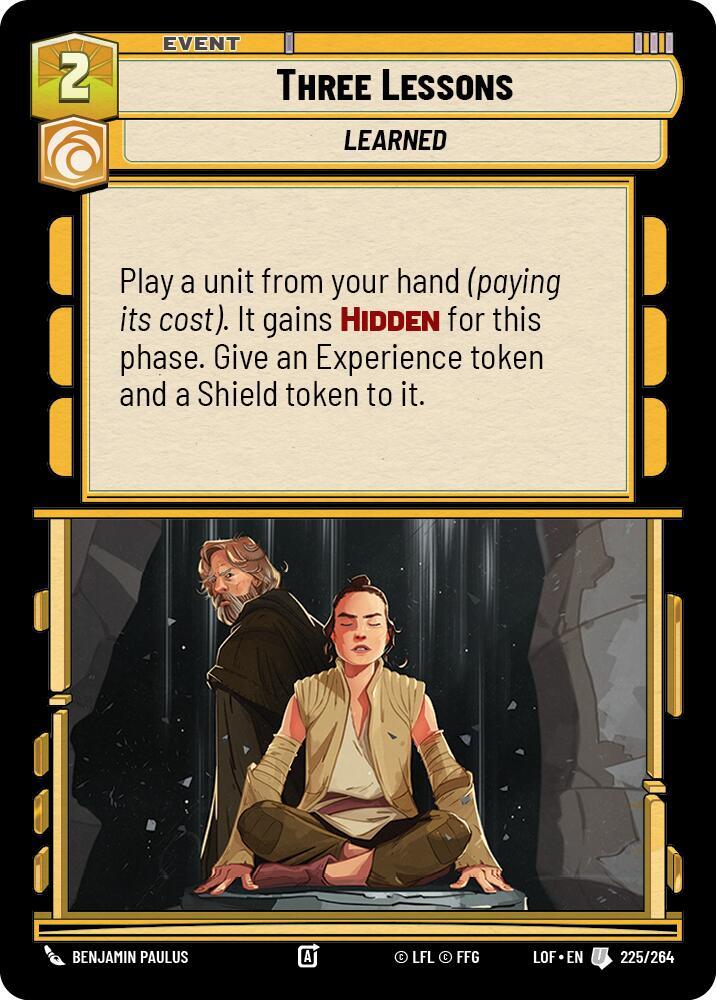 THREE LESSONS - Unlimited Legends of the Force