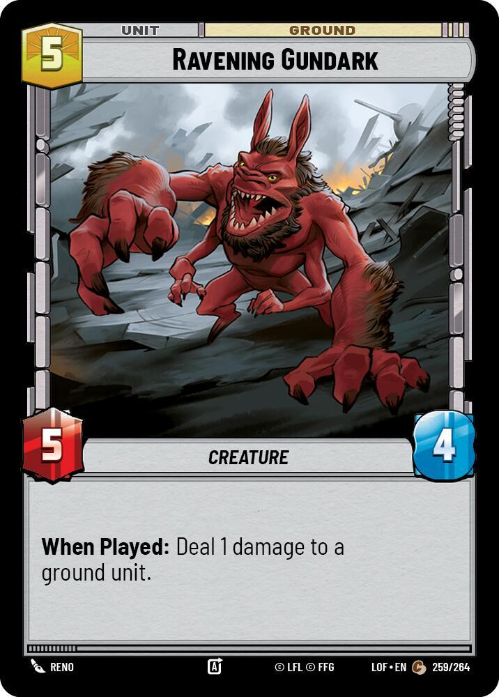 RAVENING GUNDARK - Unlimited Legends of the Force