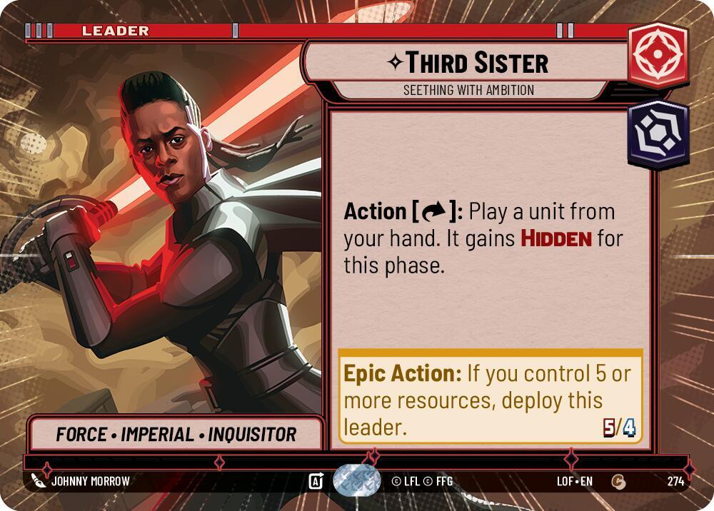 Hyperspace - Leader - THIRD SISTER - Unlimited Legends of the Force