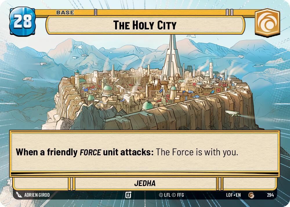 Hyperspace - Base - THE HOLY CITY/SHIELD TOKEN - Unlimited Legends of the Force