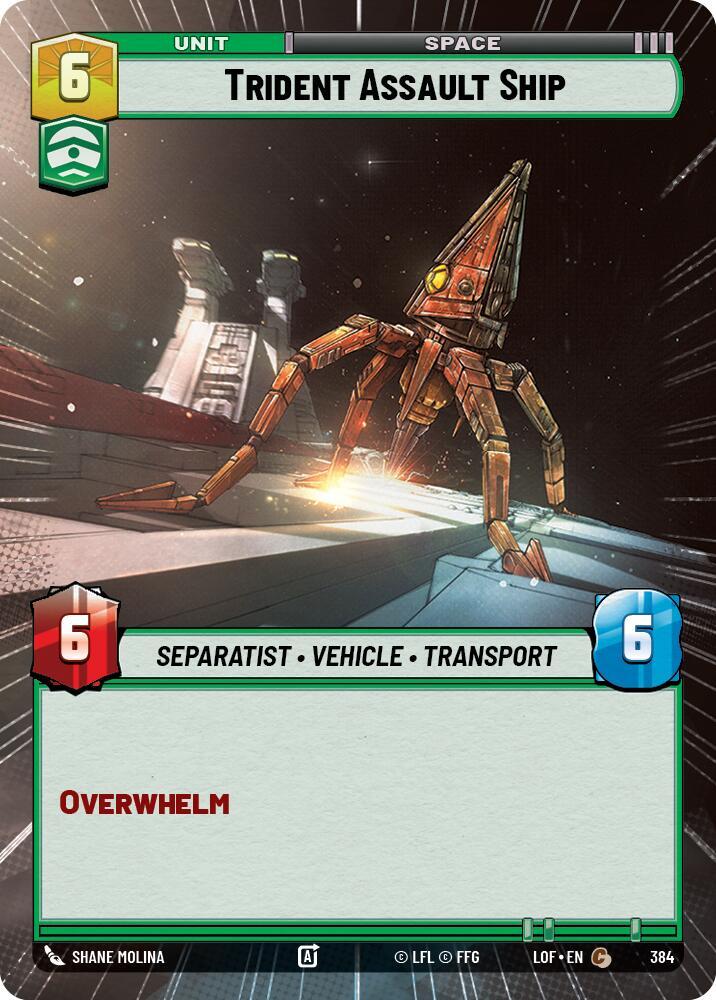 Hyperspace - TRIDENT ASSAULT SHIP - Unlimited Legends of the Force
