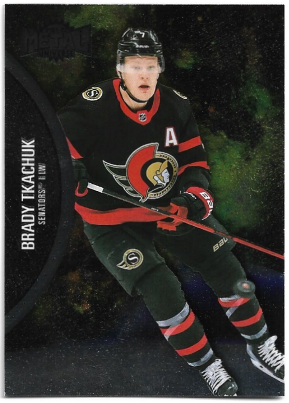 BRADY TKACHUK 21-22 UD Metal Universe
