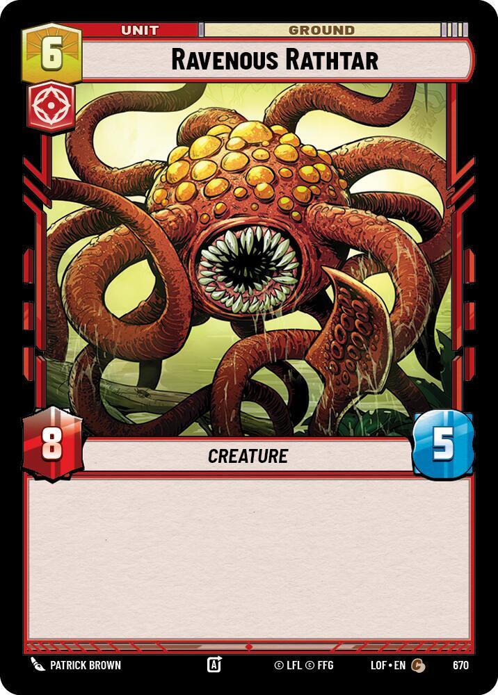 Foil - RAVENOUS RATHAR - Unlimited Legends of the Force