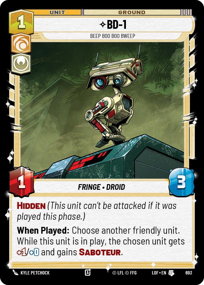 Foil - BD-1 - Unlimited Legends of the Force
