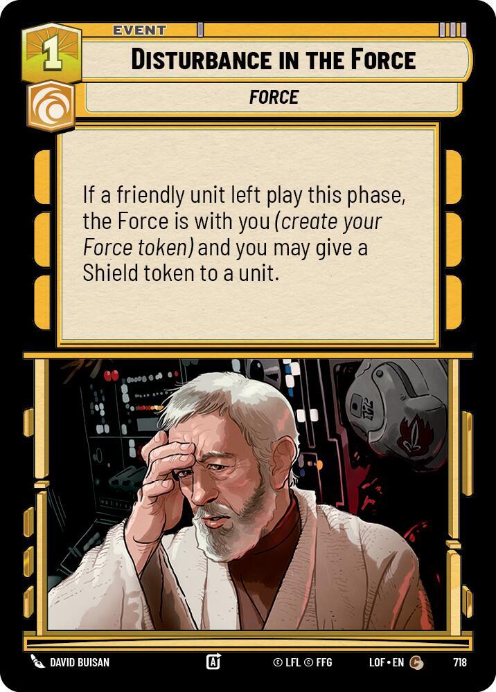 Foil - DISTURBANCE IN THE FORCE - Unlimited Legends of the Force