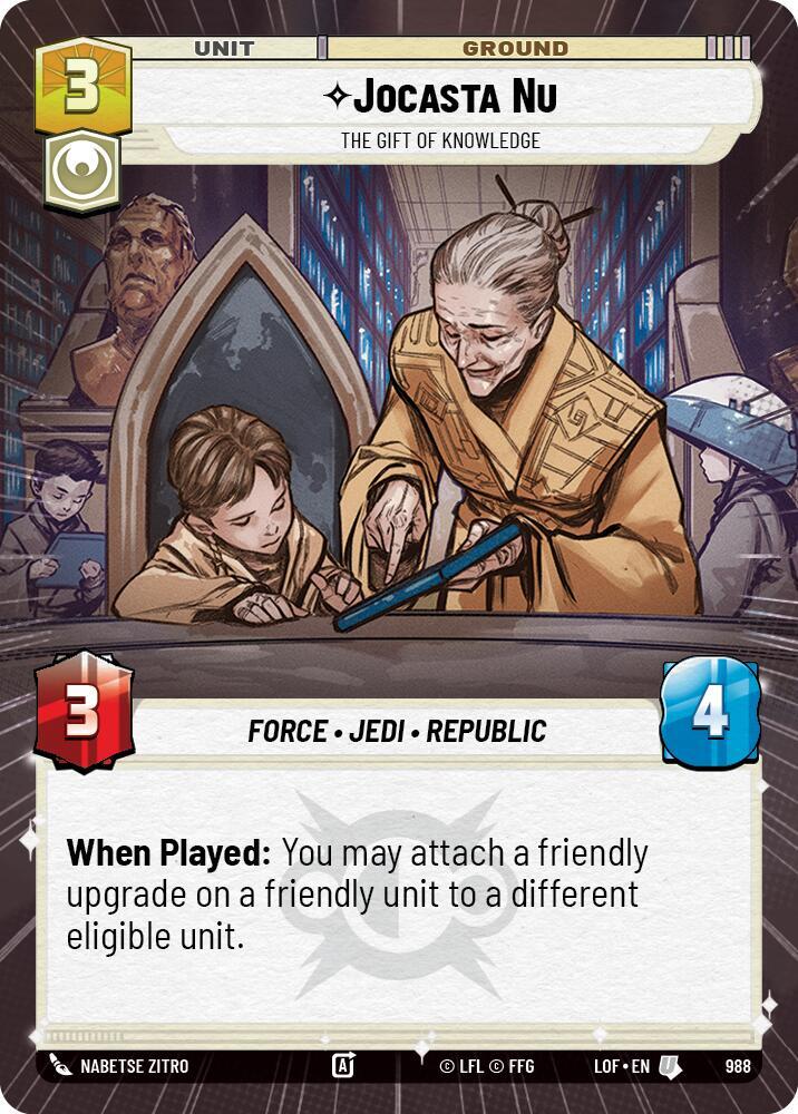 Hyperspace Foil - JOCASTA NU - Unlimited Legends of the Force