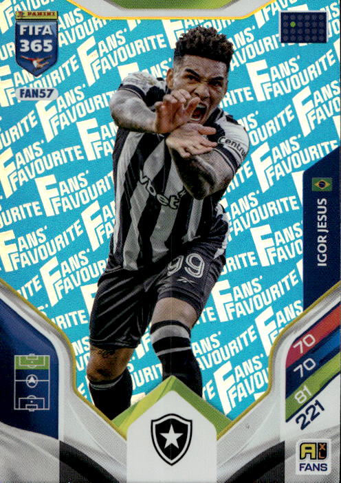 Blue Fans Favourite IGOR JESUS 2026 Panini FIFA 365