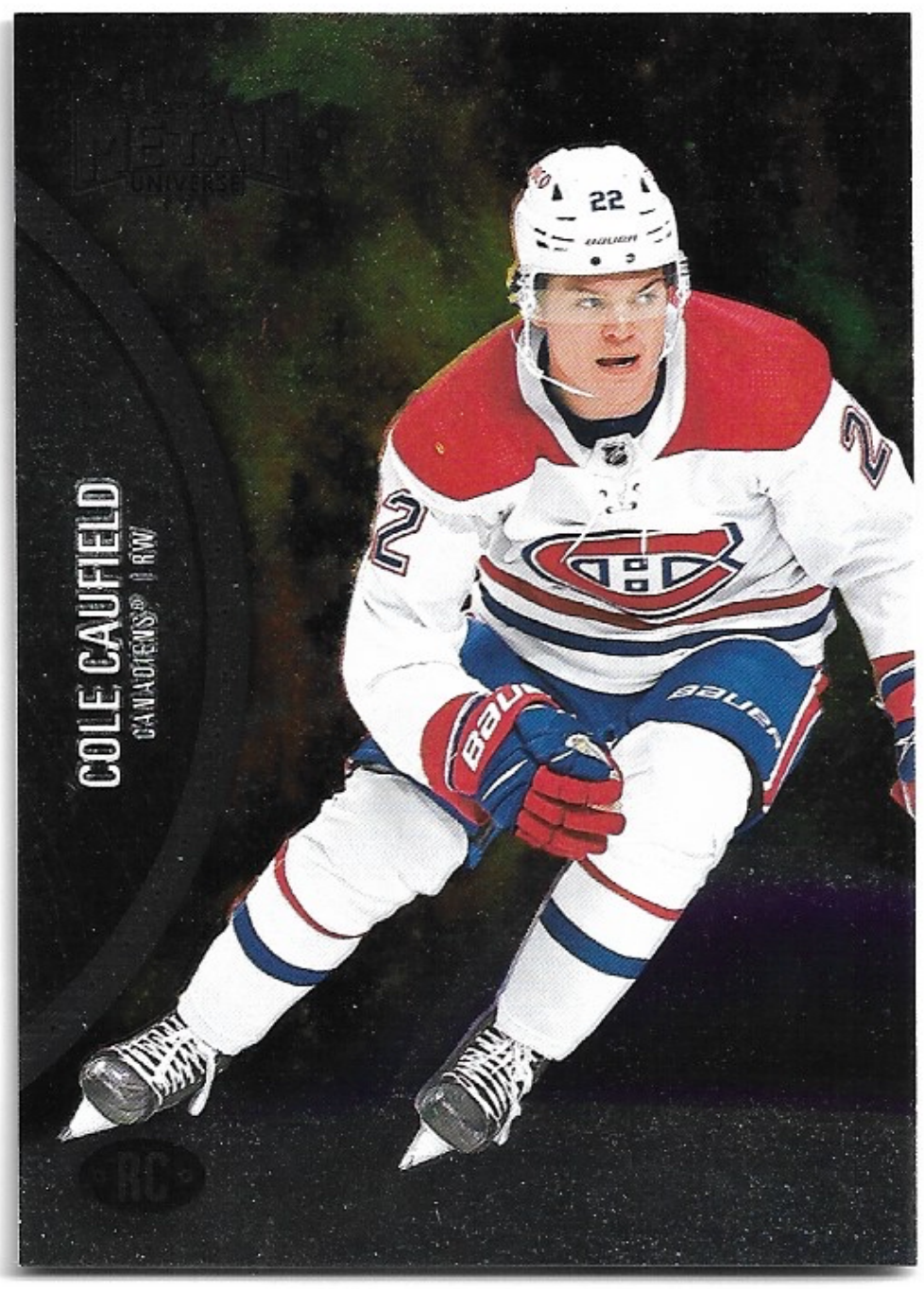 Rookie COLE CAUFIELD 21-22 UD Metal Universe